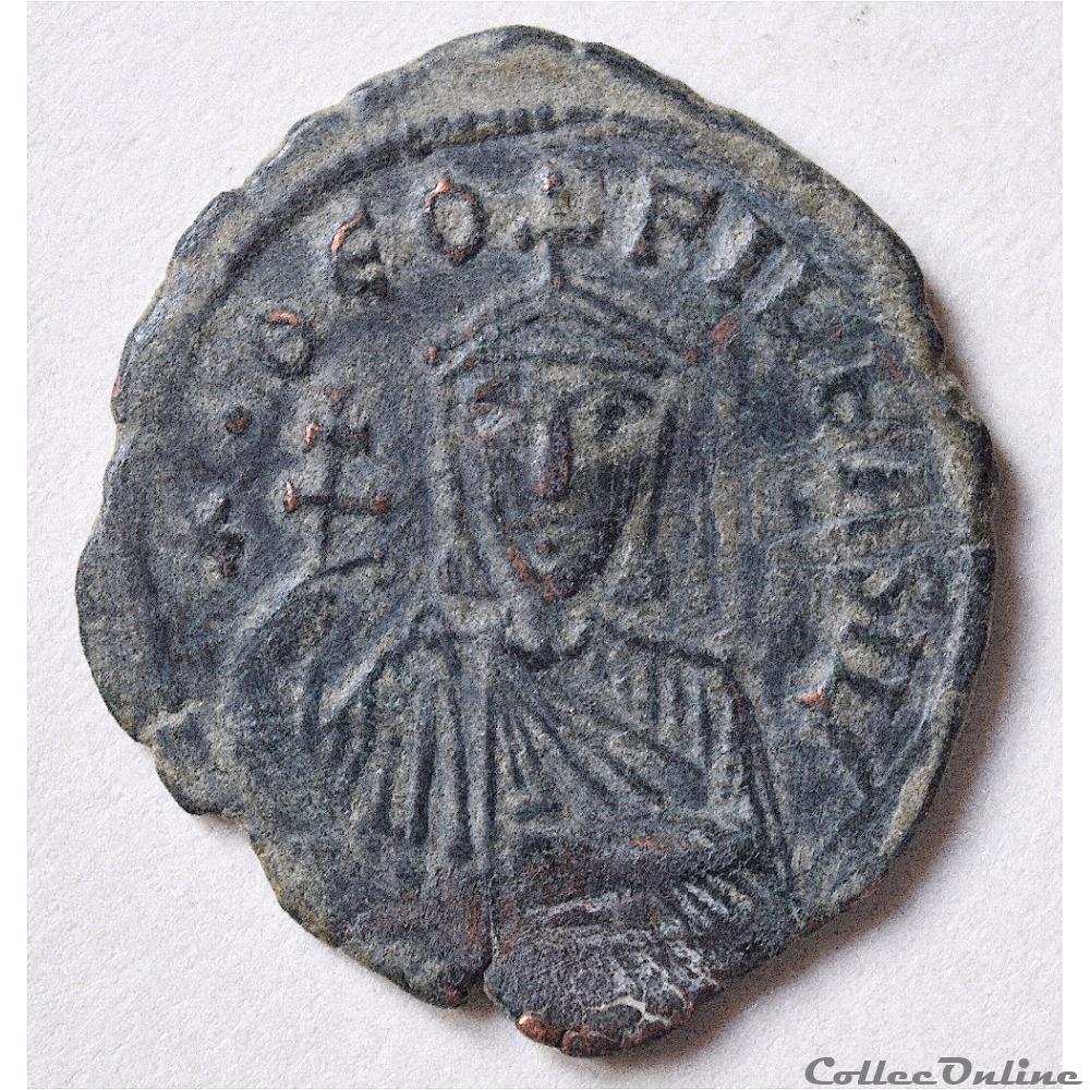 Théophile, follis type 2, Constantinople, 9e officine, Constantinople (829-831 A.D) 2 monnaie antique byzantine theophile follis type 2 constantinople 9e officine constantinople 829 831 a d