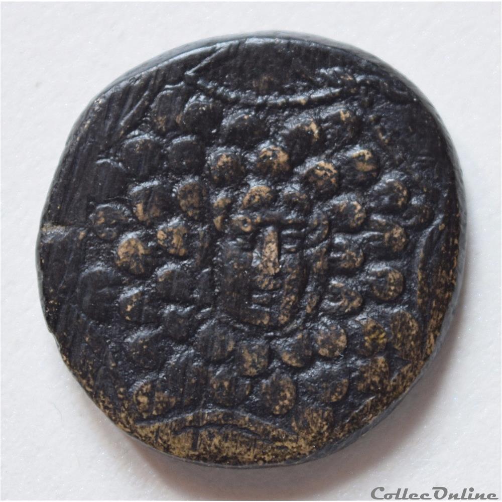 "Pontos Amisos" Royaume de Pont (120-63 av. JC) Bronze "drachme Aegis" monnaie antique grecque pontos amisos royaume de pont 120 63 av jc bronze drachme aegis