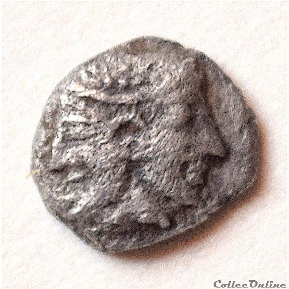 Troade - Tenedos (BC 480-450) Obole 3 monnaie antique av jc ap grecque troade tenedos bc 480 450 obole