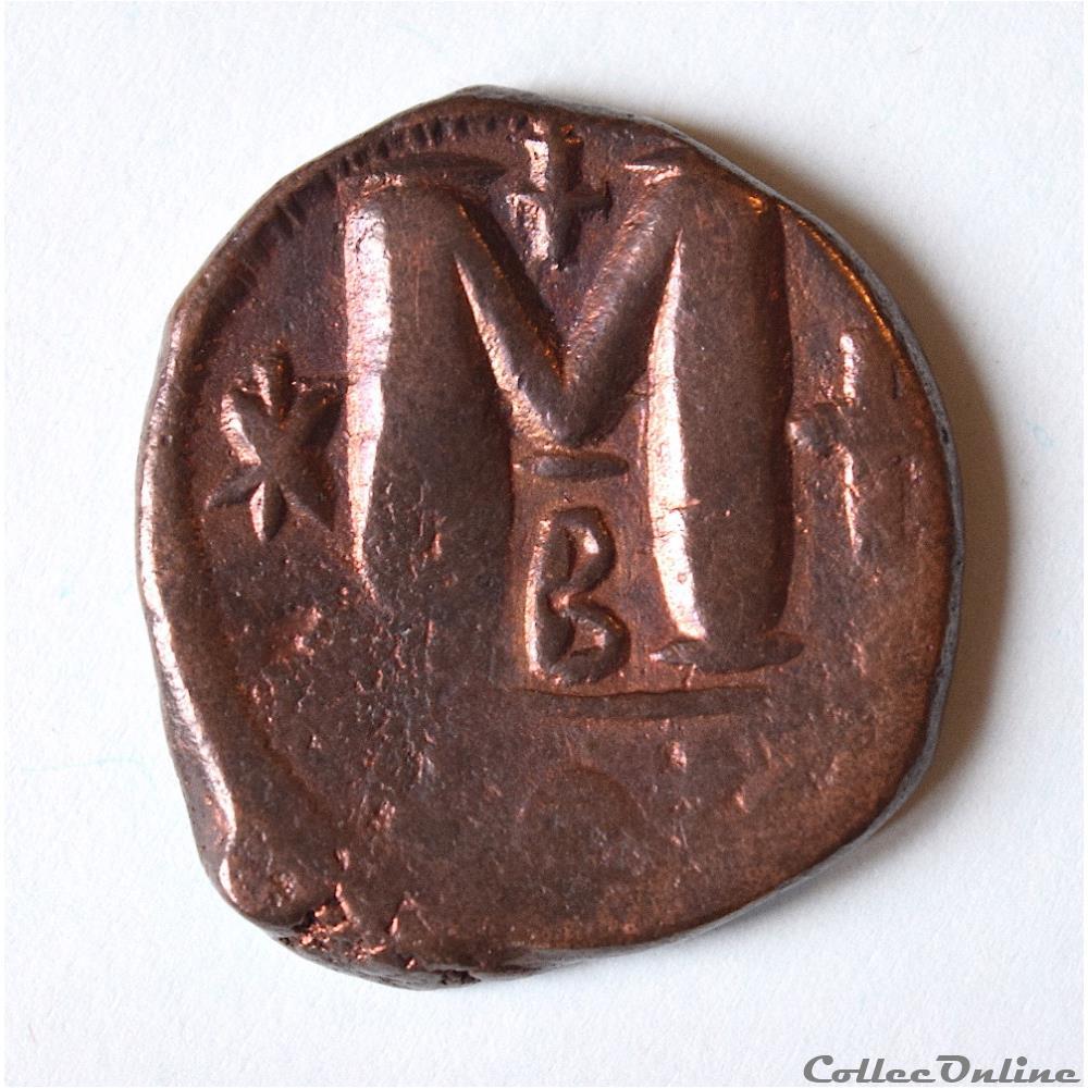 JUSTINIEN Ier (527-565) Follis Constantinople 2ème officine monnaie antique byzantine justinien ier 527 565 follis constantinople 2eme officine