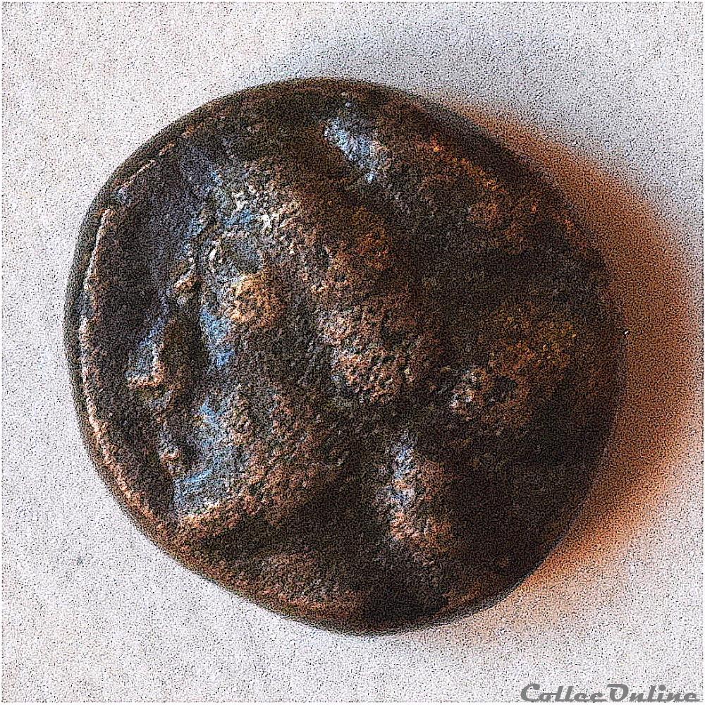 ARGOLIS - ARGOS Unité de Bronze (370-270 Av.jc) "Tyché au Loup" 2 monnaie antique ap grecque argolis argos unite de bronze 370 270 av jc tyche au loup