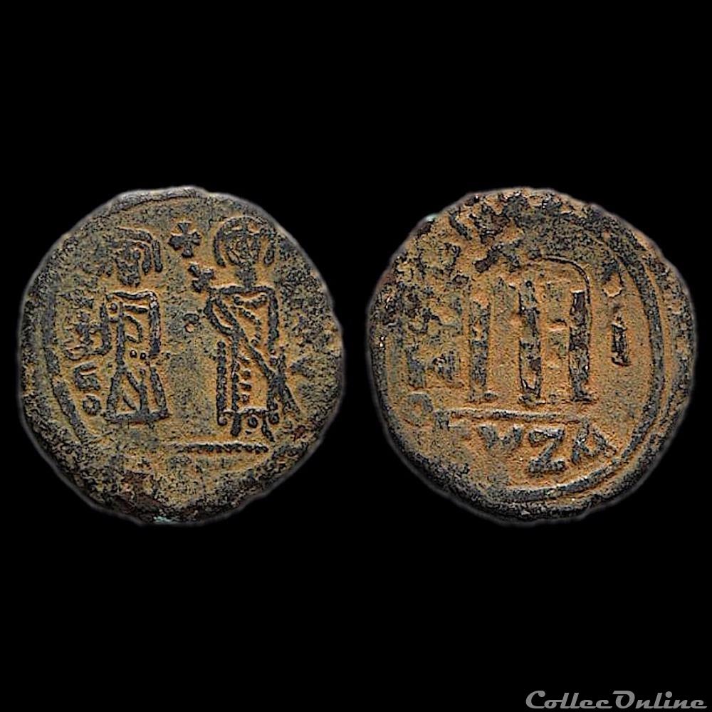 Phocas (602- 610) - Follis émis à Cyzique (602-603) - Sear 664 monnaie antique byzantine phocas 602 610 follis emis a cyzique 602 603 sear 664