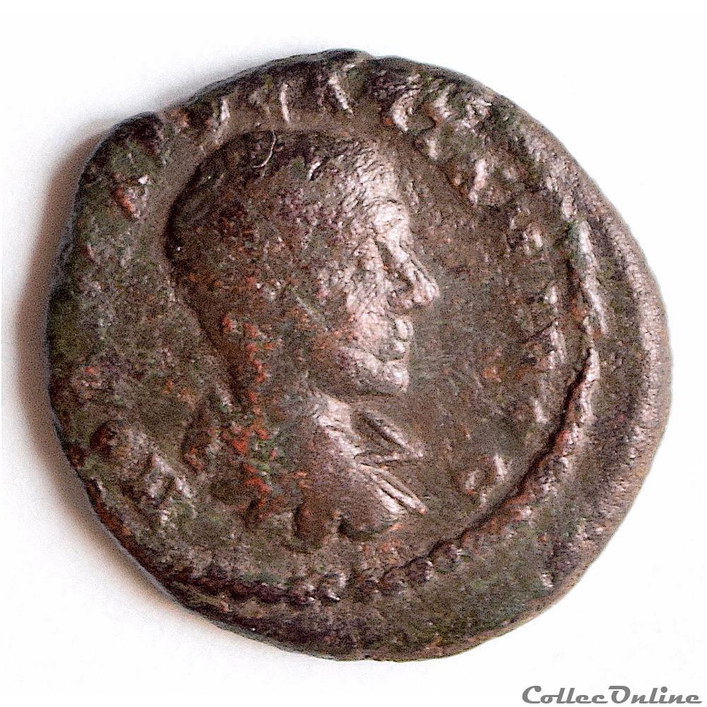 DIADUMÉNIEN Assarion - Provinciales (208 - 218 A.D) monnaie antique romaine diadumenien assarion provinciales 208 218 a d
