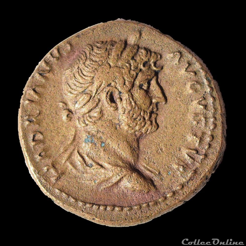 monnaies antiques romaines imperiales et republicaines hadrien 117 138 ad semis a la lyre rome pour la syrie ric 688