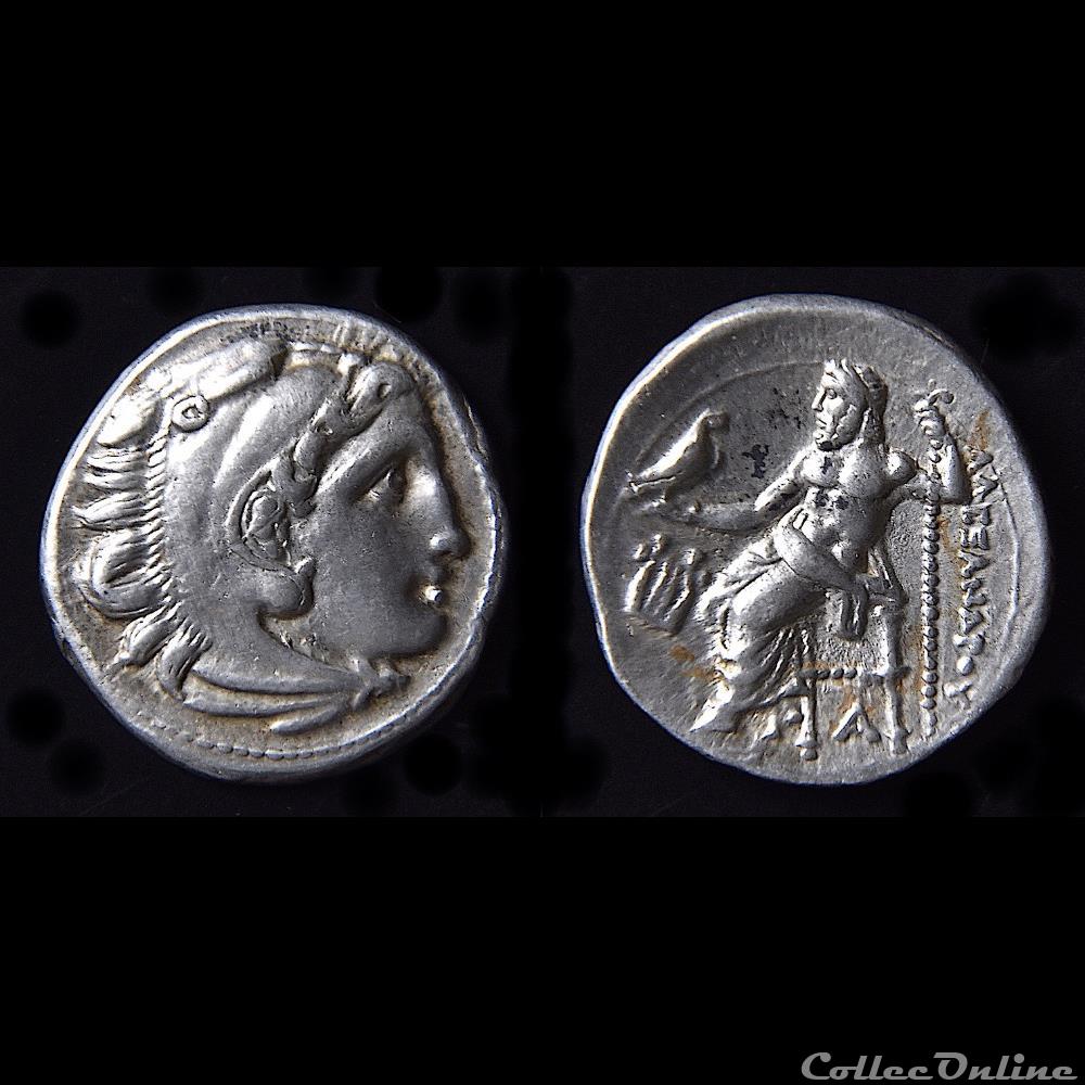 Drachme au Type d'Alexandre le Grand sous le règne de Philip III (322-319 av. jc) - à La Lyre 3 monnaie antique ap grecque drachme au type alexandre le grand sous le regne de philip iii 322 319 av jc a la lyre
