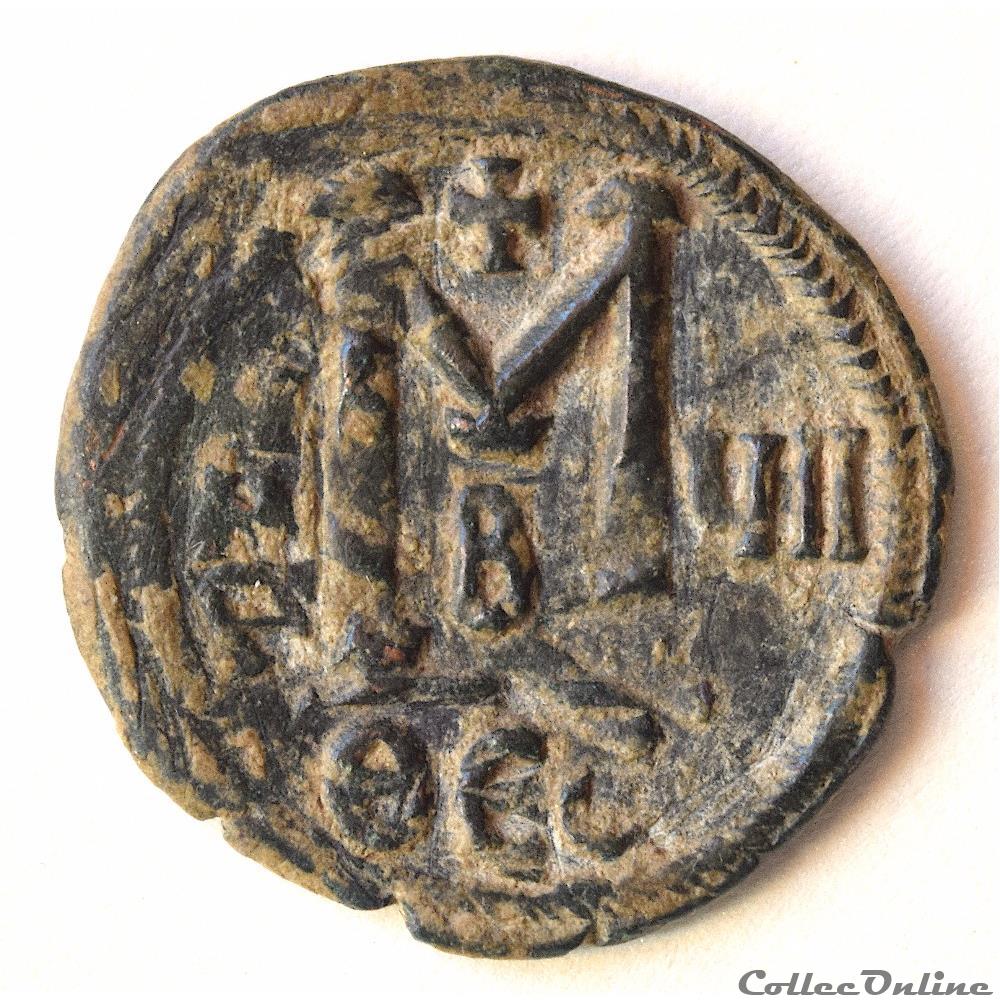 Héraclius et Heraclius Constantin Follis émis à Thessalonique (610-641) imitation Sear 824 ? monnaies byzantines la dynastie heracliide heraclius et heraclius constantin follis emis a thessalonique 610 641 imitation sear 824