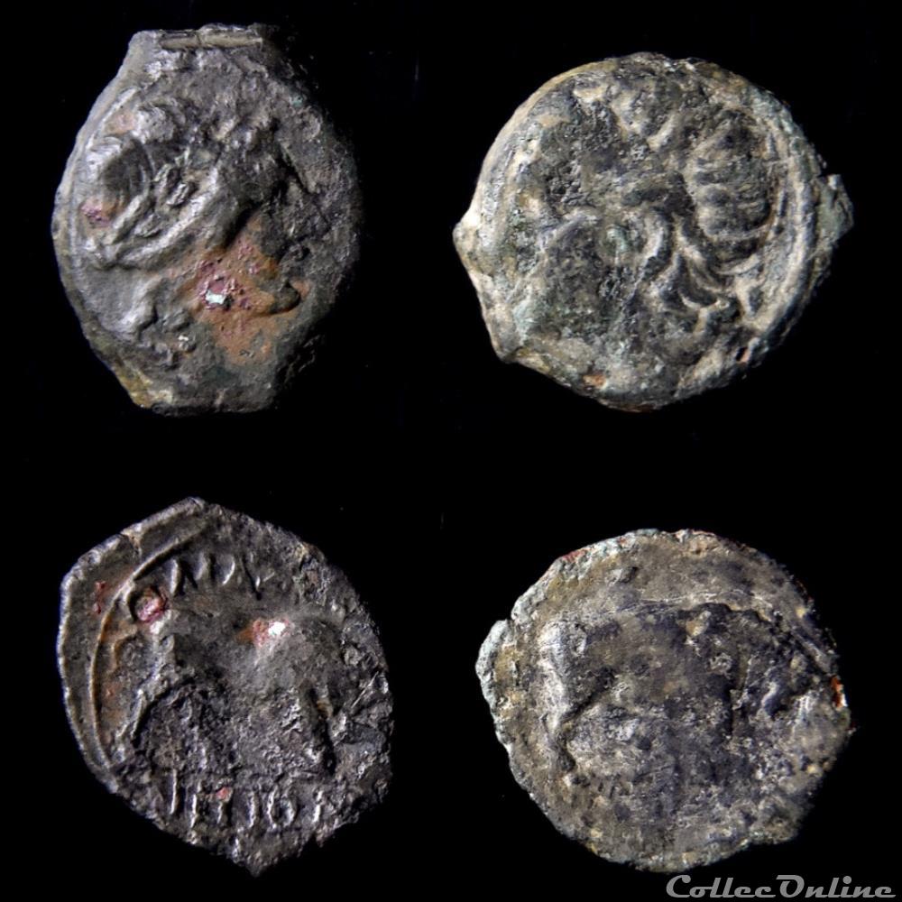 Petit Bronze "Lourd" ou Moyen Bronze au Taureau (150-130av. J-C.) tête à gauche 4 monnaie antique jc ap grecque petit bronze lourd ou moyen bronze au taureau 150 130av j c tete a gauche