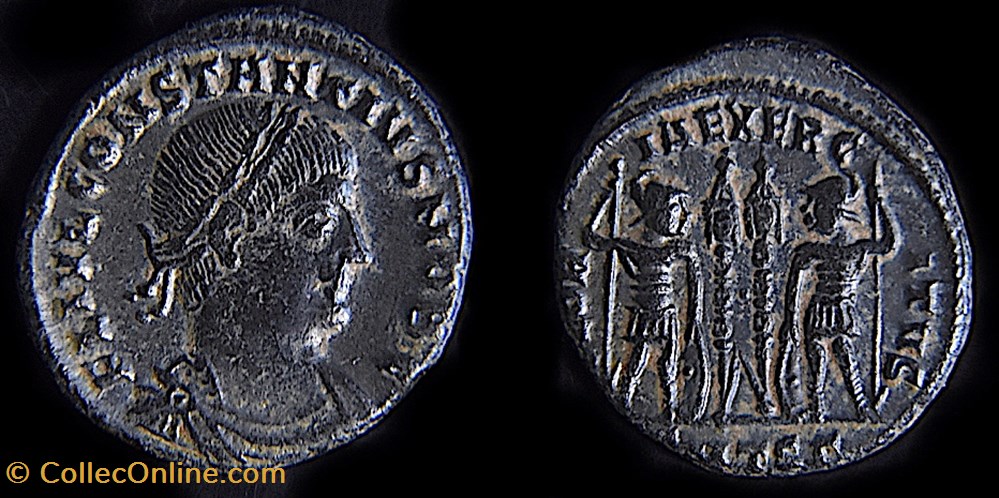 monnaies antiquite av jc ap romaines republicaines imperiales constance ii 324 361 nummus 335 336 thessalonique ric 200
