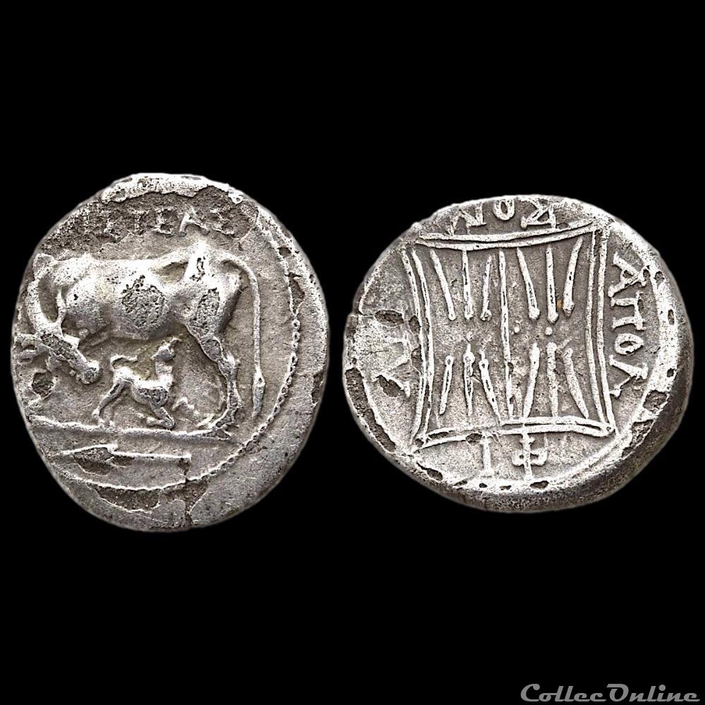 Illyrie, Apollonia (340-280 AV JC), Drachme monnaie antique grecque illyrie apollonia 340 280 av jc drachme