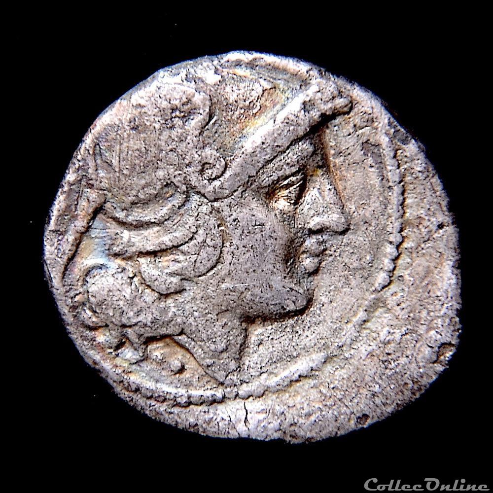 monnaie antique romaine quinaire anonyme 211 av jc rrc 44 6