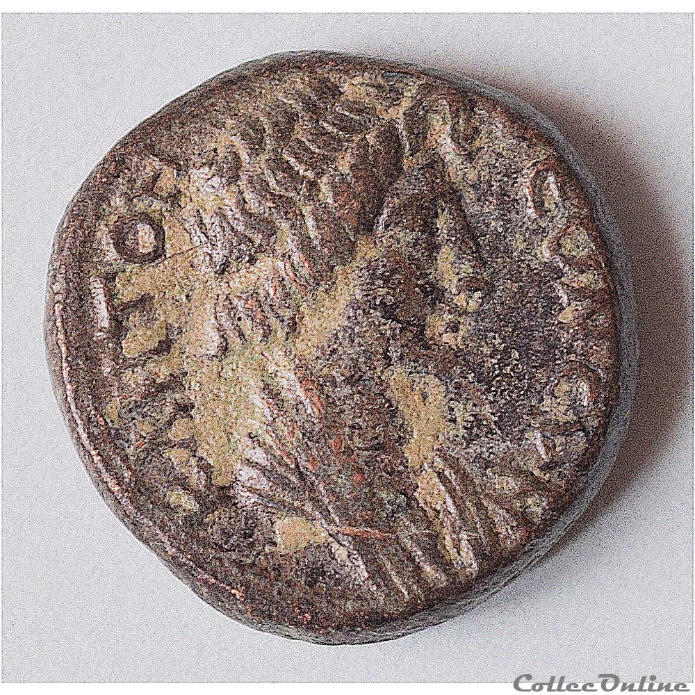 Mysie, Pergame, Assarion , Pseudo-autonomie, (entre 40 et 60 A.D) monnaies antiques romaines provinciales mysie pergame assarion pseudo autonomie entre 40 et 60 a d