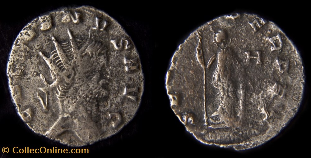 Gallien - Antoninien - Rome - RIC 280 monnaie antique av jc ap romaine republicaine imperiale gallien antoninien rome ric 280