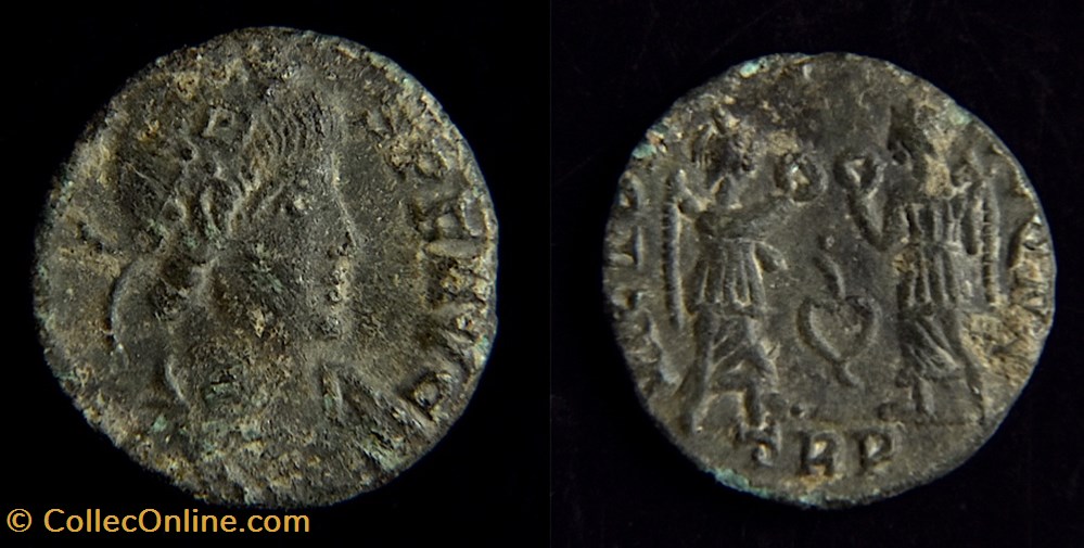 CONSTANS (335-350) Nummus Trèves - date 341/347 A.D - RIC 185 monnaies antiquite av jc ap romaines republicaines imperiales constans 335 350 nummus treves date 341 347 a d ric 185