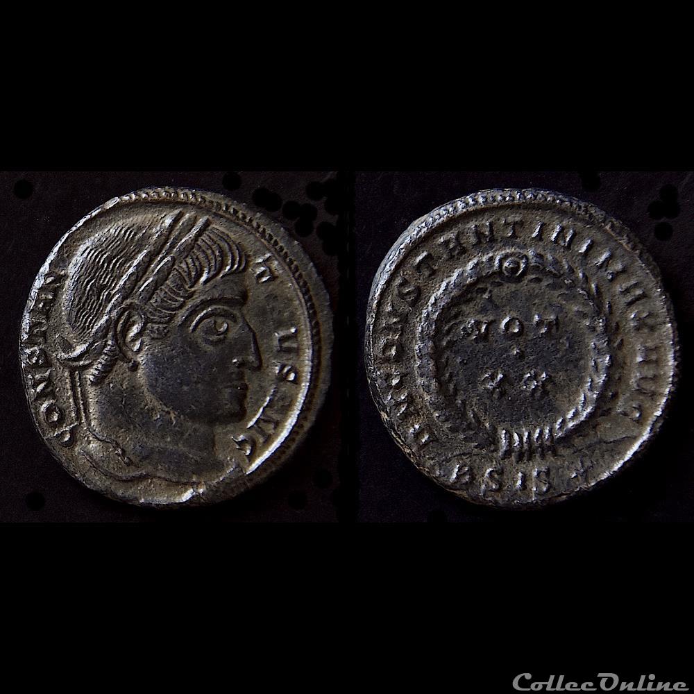 CONSTANTIN Ier (307- 337 AD) VOT XX Siscia - RIC 148 monnaie antique av jc ap romaine constantin ier 307 337 ad vot xx siscia ric 148