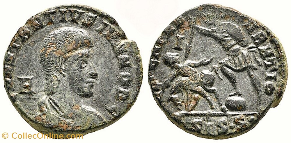 monnaie antique av jc ap romaine republicaine imperiale constance galle 351 354 ric 347