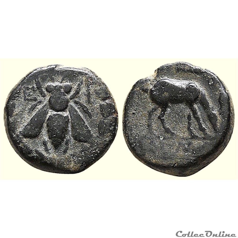 IONIE, EPHESE, AE bronze, vers 280-258 av. J.-C. monnaie antique grecque ionie ephese ae bronze vers 280 258 av j c