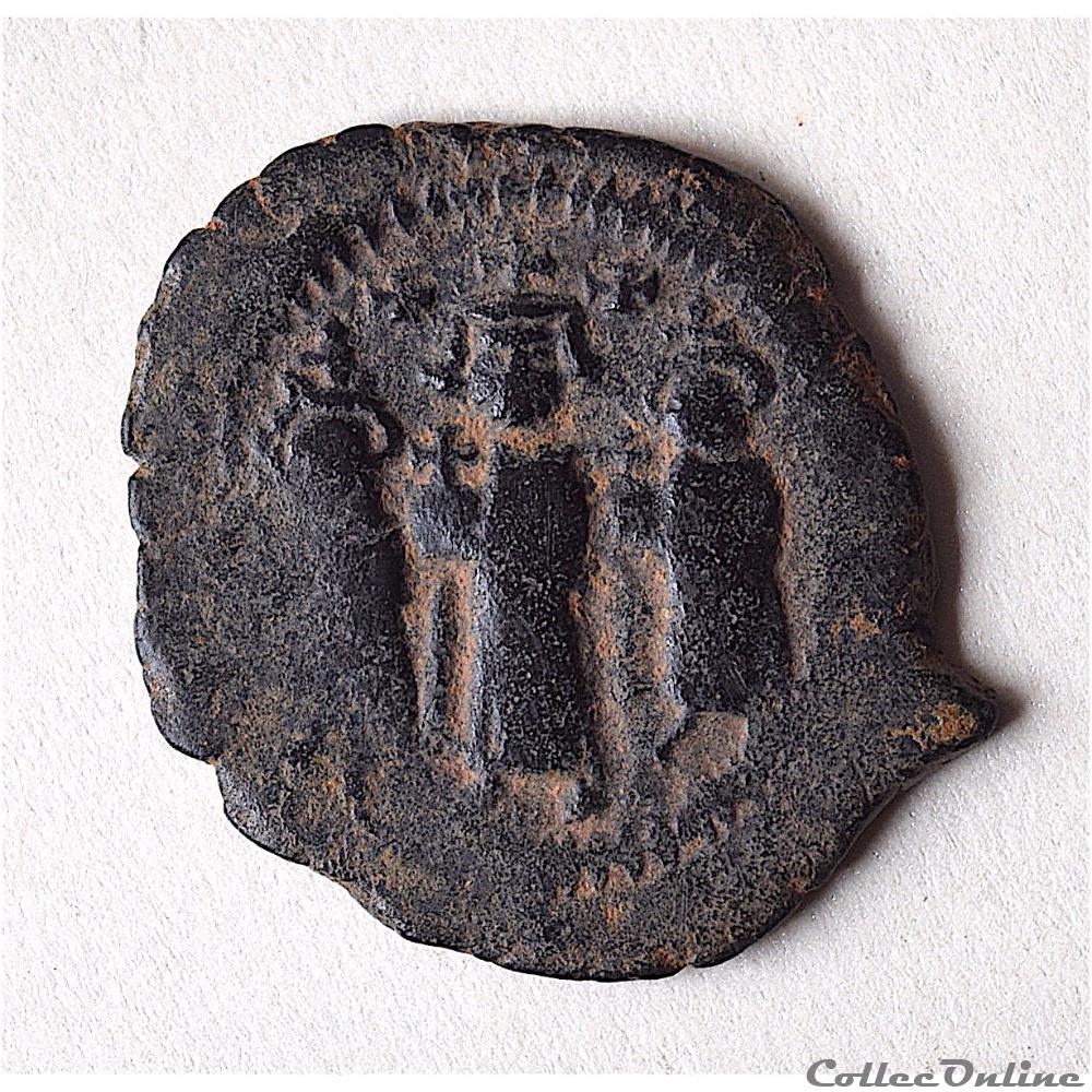 Heraclius , Héraclius Constantin et Martine (614-638) Follis Constantinople monnaie antique byzantine heraclius heraclius constantin et martine 614 638 follis constantinople