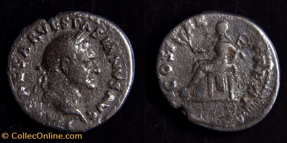 monnaies antiquite av jc ap romaines republicaines imperiales vespasien 69 79 denier a la paix rome 70 a d ric 29