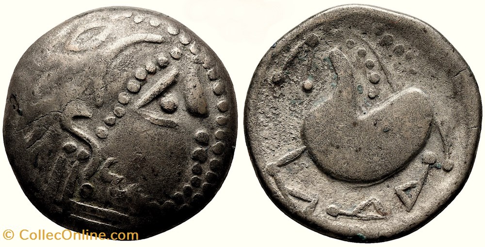 Celtes Du Danube Imitation du tétradrachme de Philippe II. 2ème S. av. j.c Type Schnabelpferd monnaies antiquite jc ap gauloises celtes du danube imitation du tetradrachme de philippe ii 2eme s av j c type schnabelpferd