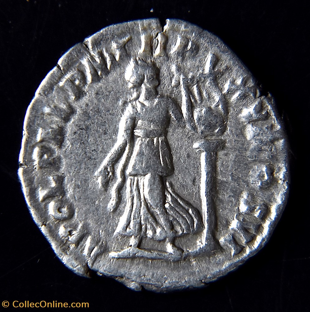 COMMODE (166-192) - Rome - Denier - RIC.218 3 monnaie antique av jc a ap romaine republicaine imperiale commode 166 192 rome denier ric 218