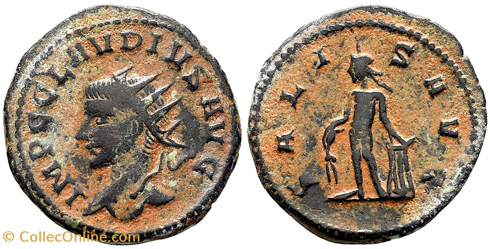 monnaies antiques av romaines republicaines imperiales claude ii le gothique annee 269 apres jc atelier antioche ric 216 var