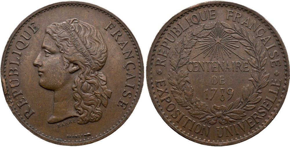 medailles commune medaille commemorative de 1879 france troisieme republique 1870 1940