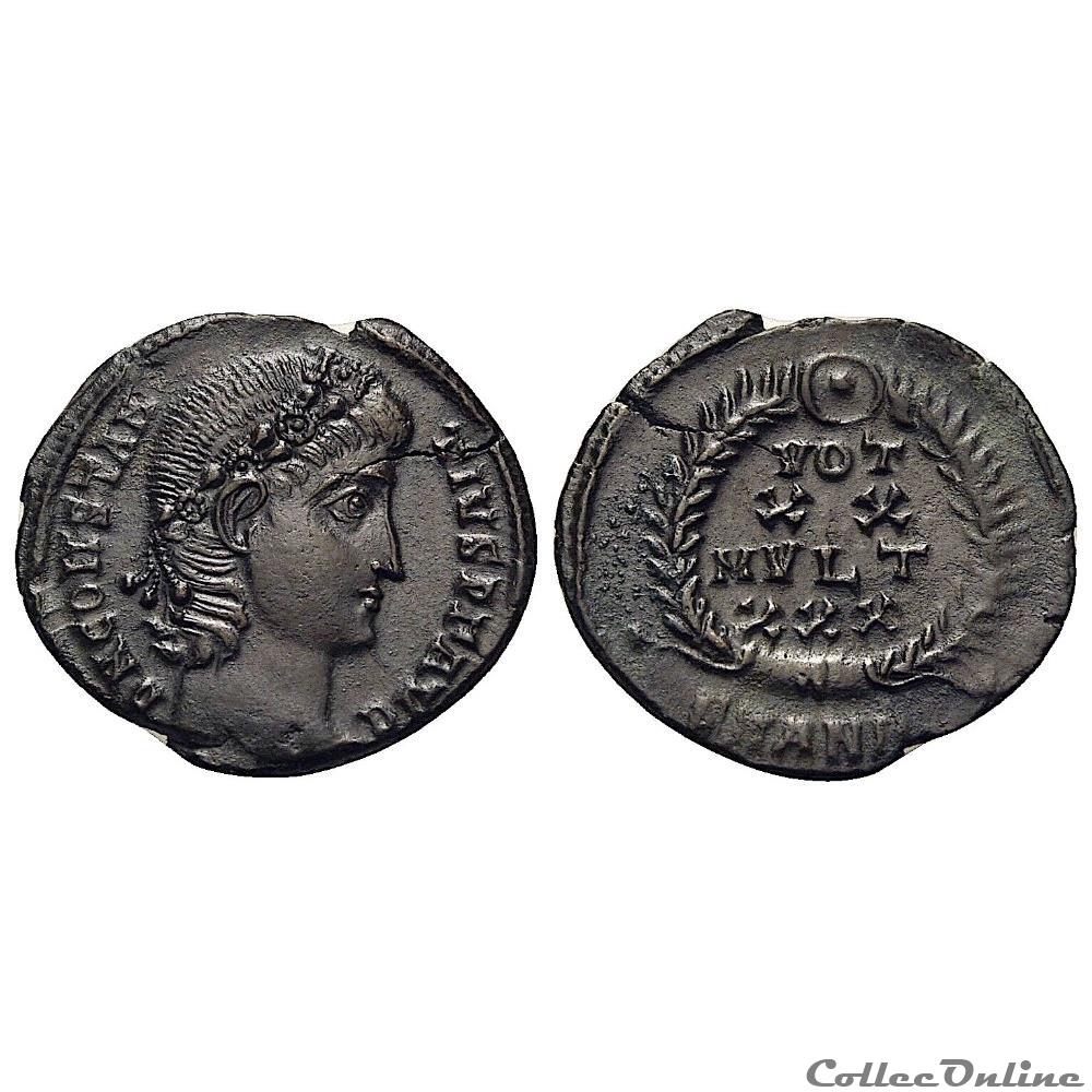 monnaies antiques romaines republicaines imperiales constance ii nummus 347 348 a d antioche ric 114 a