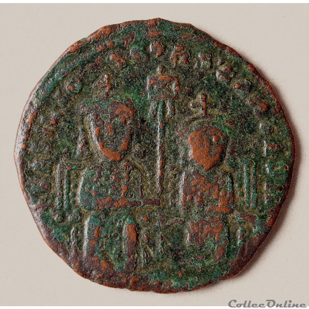 Basile 1er et Constantin VII (867 - 886) Follis Constantinople - Sear 1710 - 2 monnaie antique byzantine basile 1er et constantin vii 867 886 follis constantinople sear 1710