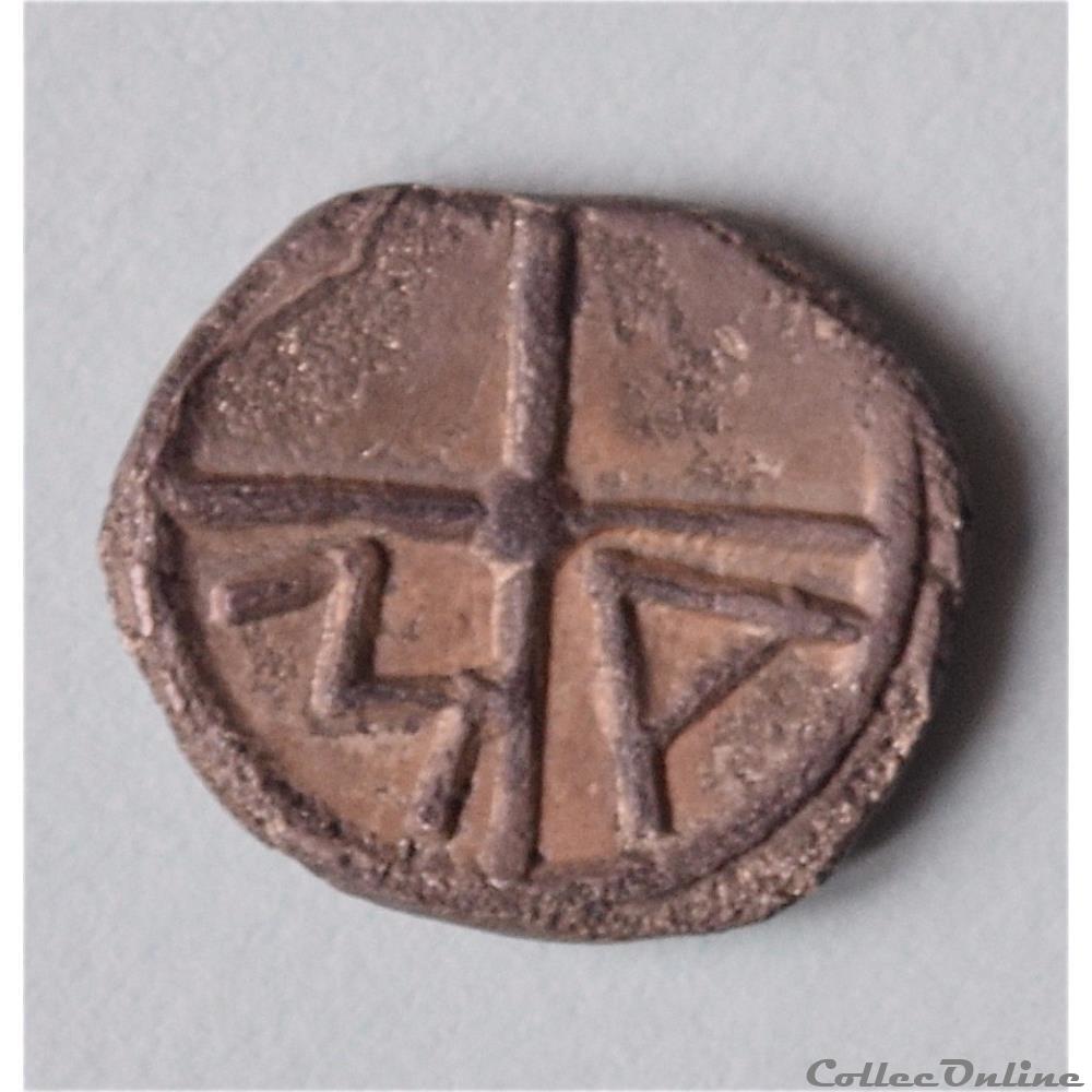 Obole à la roue et au MA monnaie antique grecque obole a la roue et au ma