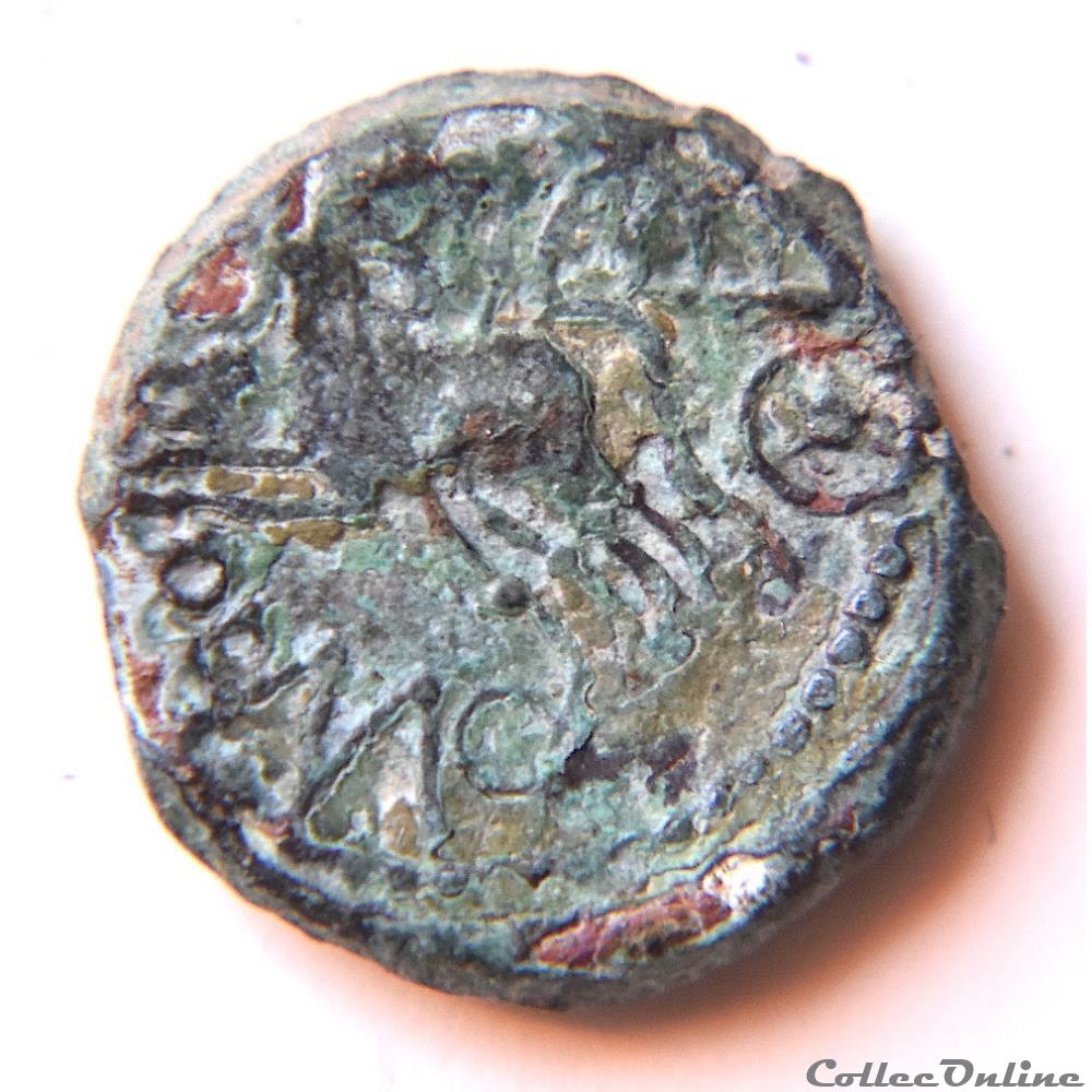 REMES (Région de Reims) IIe - Ier siècles avant J.-C. - Bronze REMO 4 monnaie antique gauloise remes region de reims iie ier siecles avant j c bronze remo