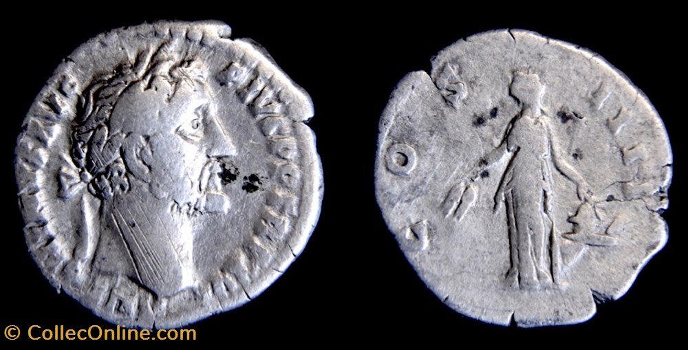monnaies antiquite av jc ap romaines republicaines imperiales antonin le pieux 138 161 denier rome ric 221
