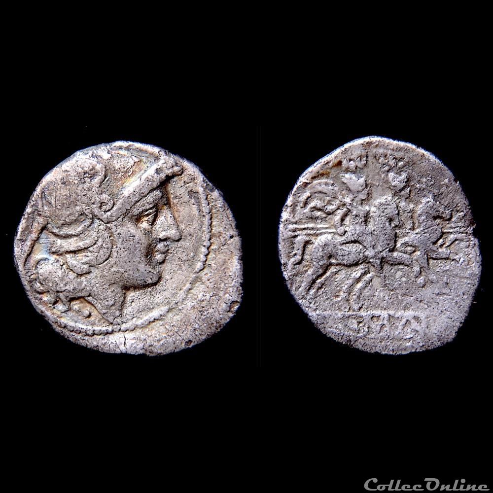 monnaie antique romaine quinaire anonyme 211 av jc rrc 44 6