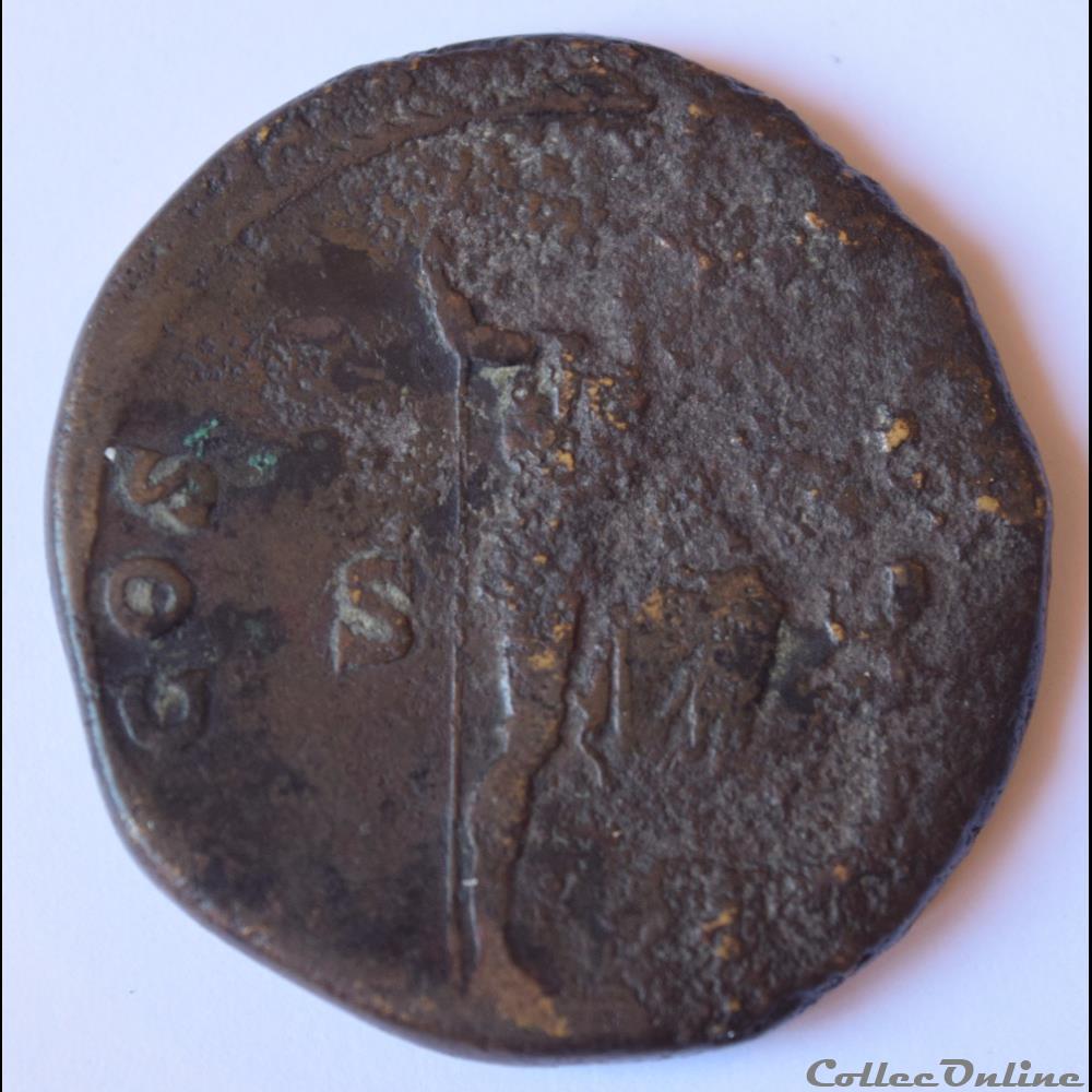Hadrien (117 - 138) Sesterce - RIC II 632 - 2 monnaie antique romaine hadrien 117 138 sesterce ric ii 632