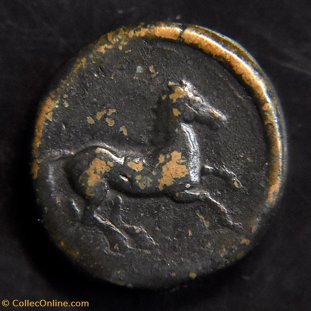 ZEUGITANE - CARTHAGE- SYRACUSE - Unité 5 monnaies antiques grecques zeugitane carthage syracuse unite