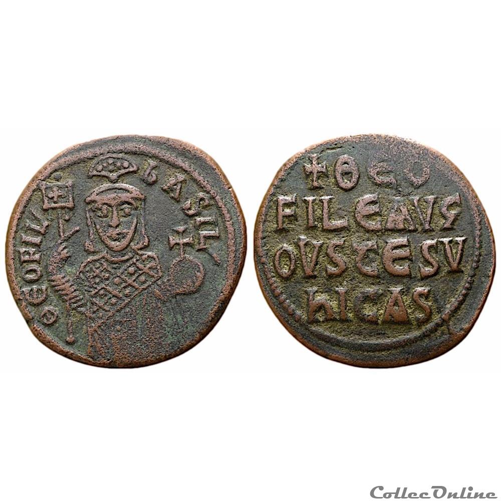 Theophilus , Follis (829-842) Sear 1667 monnaie antique byzantine theophilus follis 829 842 sear 1667