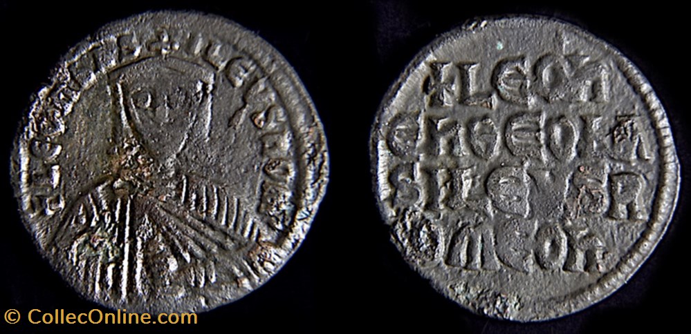 monnaies empire byzantin la dynastie macedonienne leon vi le sage follis 886 912