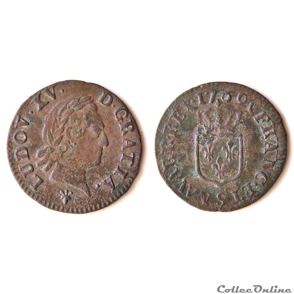 Louis XV, liard à la vieille tête, 1769 Reims monnaie france royale louis xv liard a la vieille tete 1769 reims