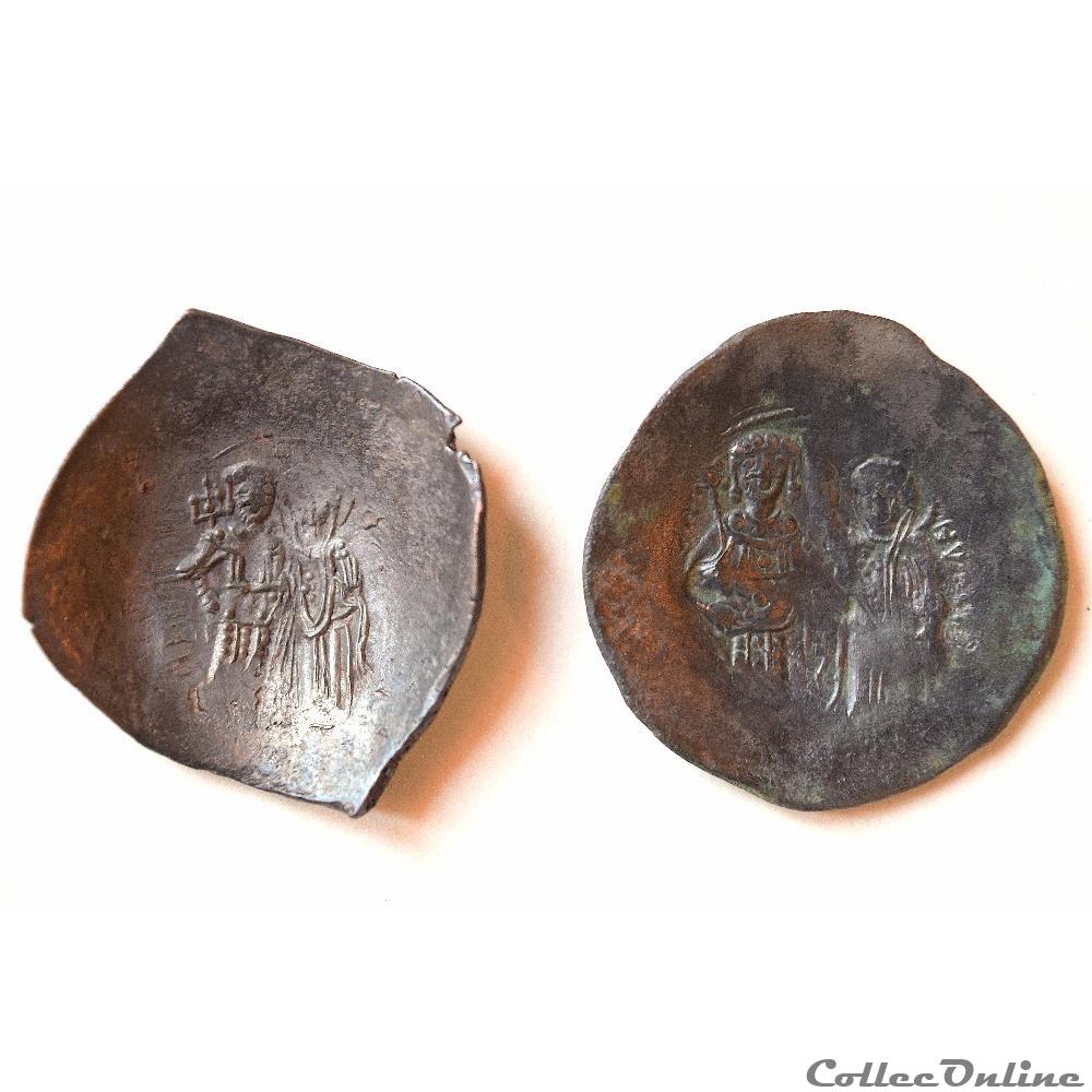 2 "Imitation bulgares" Type A (datées entre 1195-1205 A.D) monnaie antique byzantine 2 imitation bulgares type a datees entre 1195 1205 a d