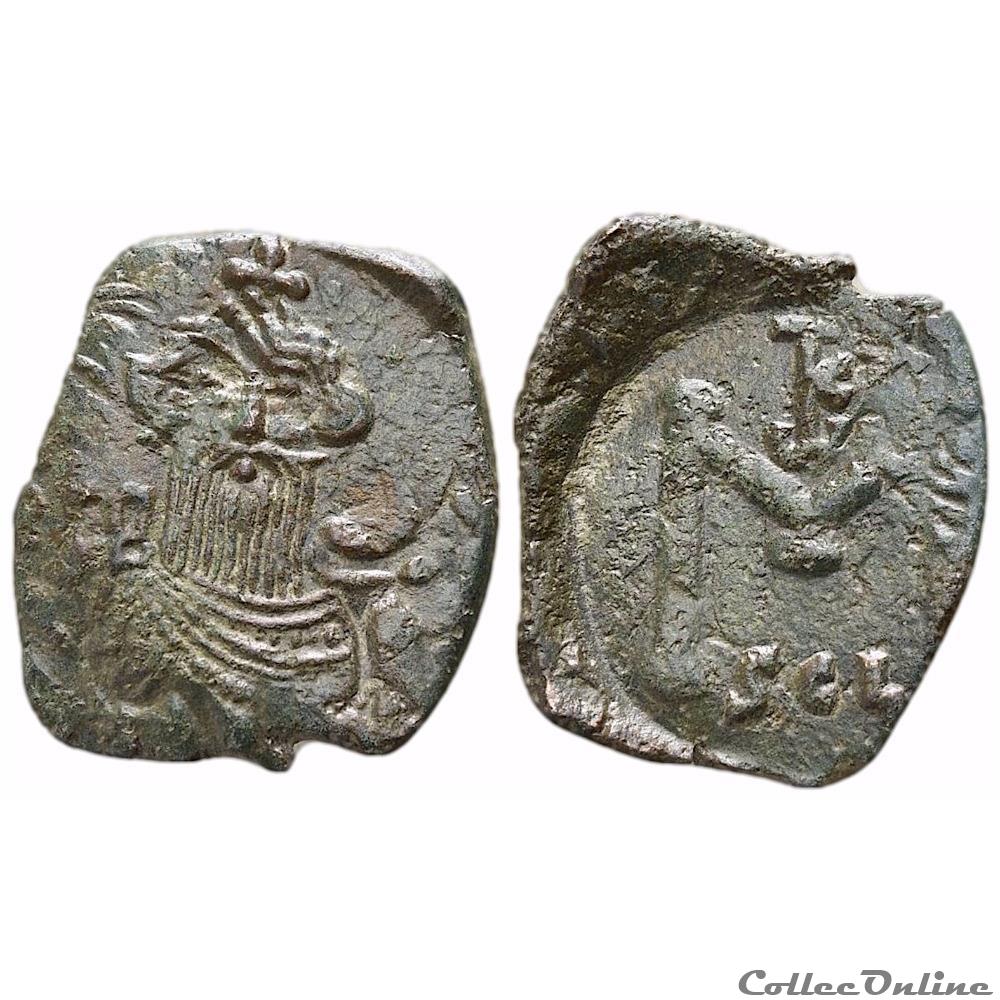 monnaie antique byzantine constans ii 641 668 follis syracuse sear 1107