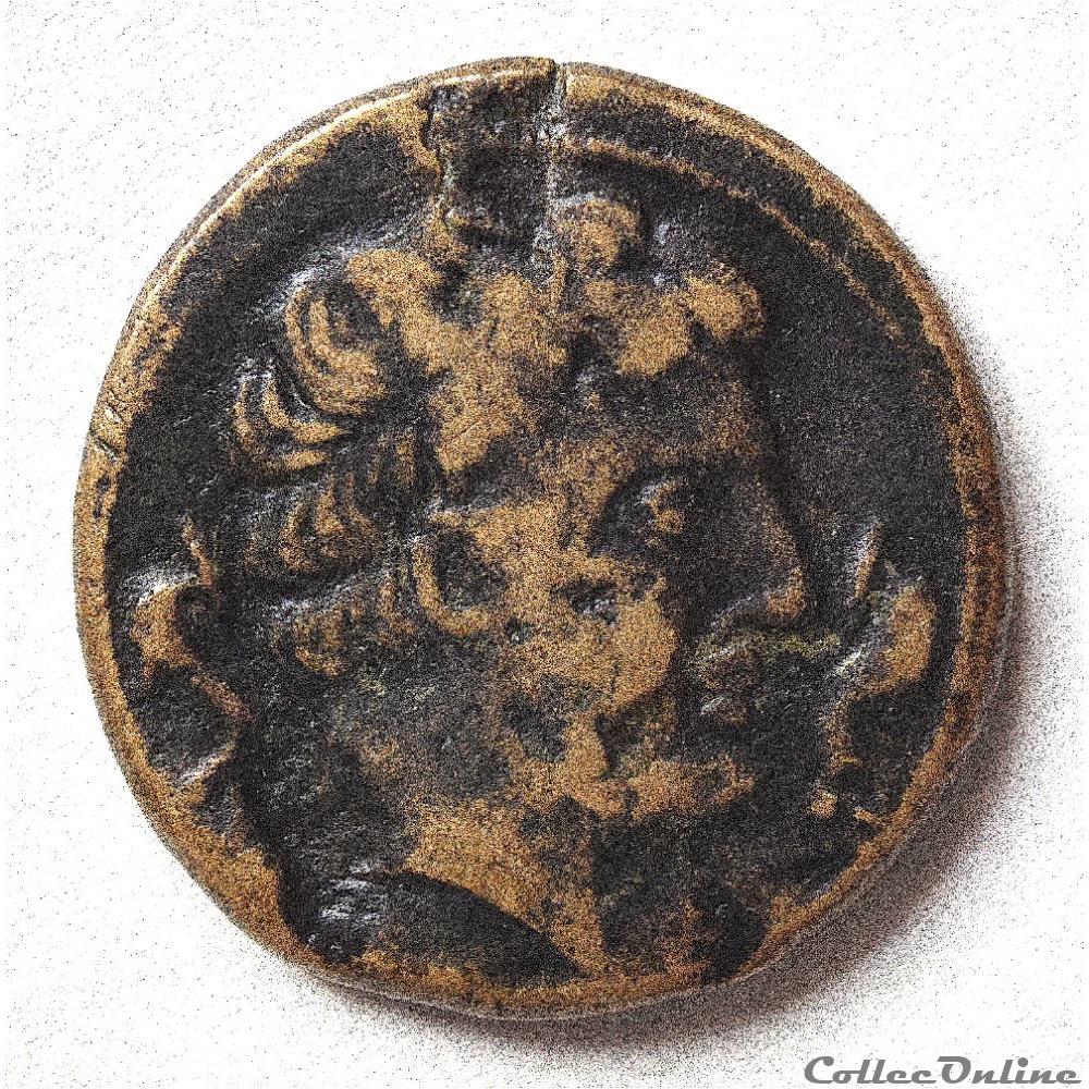 Celse (époque de Tibère 14 - 37 ap.jc ) Saragosse (monnaies romano-ibériques) 2 antique gauloise celse epoque de tibere 14 37 ap jc saragosse monnaies romano iberiques