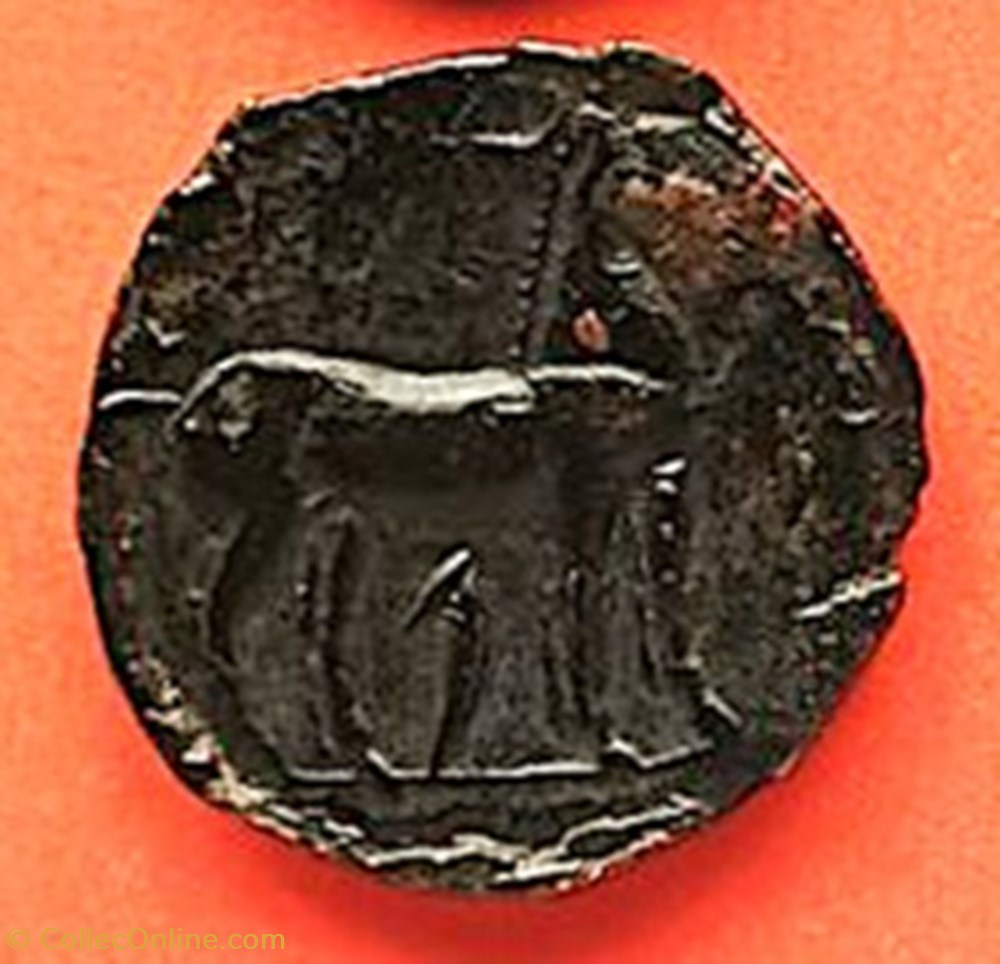 ZEUGITANE - CARTHAGE - SARDAIGNE - Shekel 3 monnaies antiques grecques zeugitane carthage sardaigne shekel