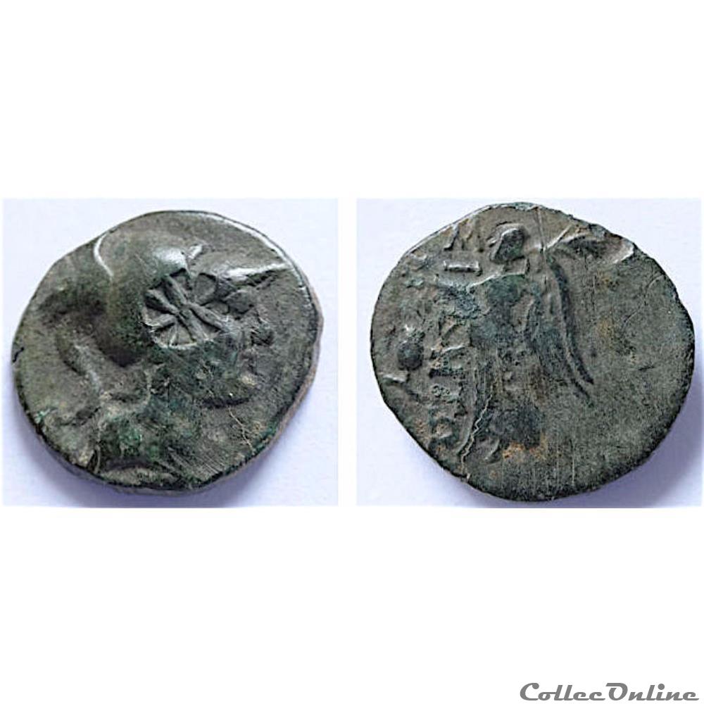 PAMPHYLIE SIDÉ - Unité de bronze (120-80 av.jc.) monnaie antique grecque pamphylie side unite de bronze 120 80 av jc