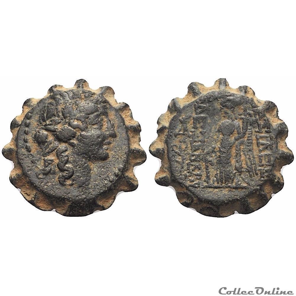 Alexandre II Zabinas (128-122 av. J.-C.). Bronze Serratus monnaie antique grecque alexandre ii zabinas 128 122 av j c bronze serratus