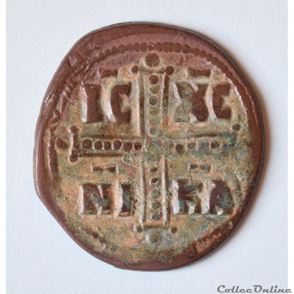 Michael IV (1034-1041). Follis, classe C "Anonyme" monnaie antique byzantine michael iv 1034 1041 follis classe c anonyme