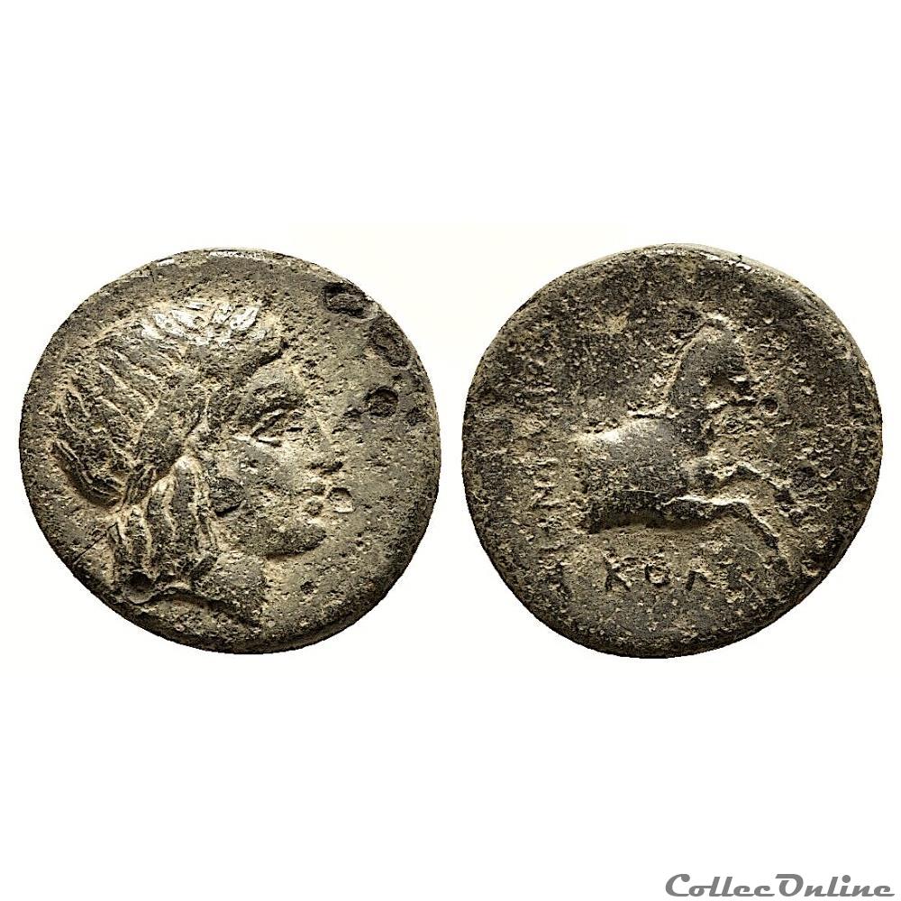 Ionia. Kolophon - Dionysios, magistrat vers 360-330 av.jc. 2 monnaie antique ap grecque ionia kolophon dionysios magistrat vers 360 330 av jc