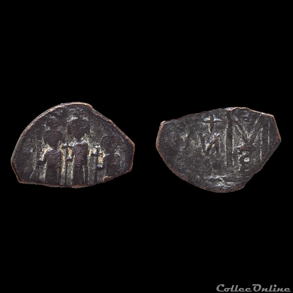Pseudo byzantine aux 3 empereurs (638-643) Imitations Syrienne monnaie antique autre pseudo byzantine aux 3 empereurs 638 643 imitations syrienne
