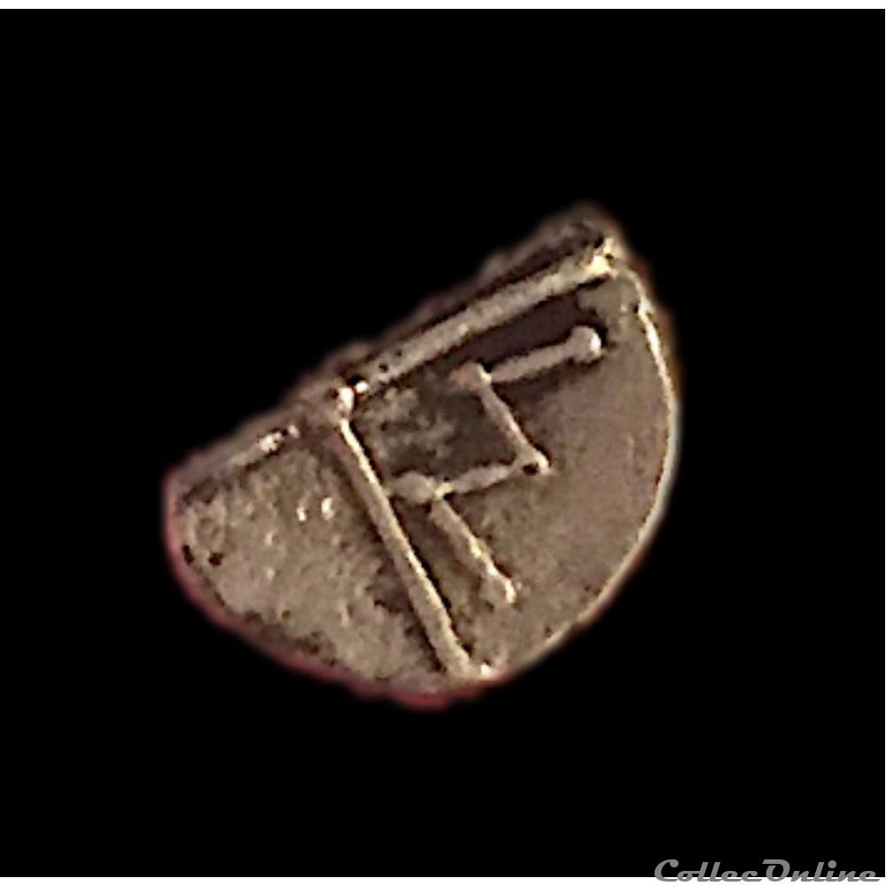 Obole Nemausus au "N" (de 120 à 49 av.J.-C.) "Tête juvénile à gauche" - MA bouletées 5 monnaie antique jc ap gauloise obole nemausus au n de 120 a 49 av j c tete juvenile a gauche ma bouletees