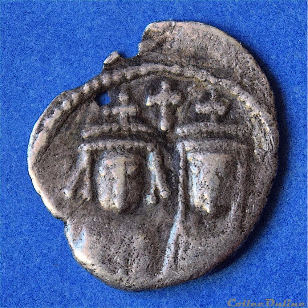 HERACLIUS (610 - 641) - CARTHAGE - 1/2 SILIQUE 3 monnaie antique byzantine heraclius 610 641 carthage 1 2 silique