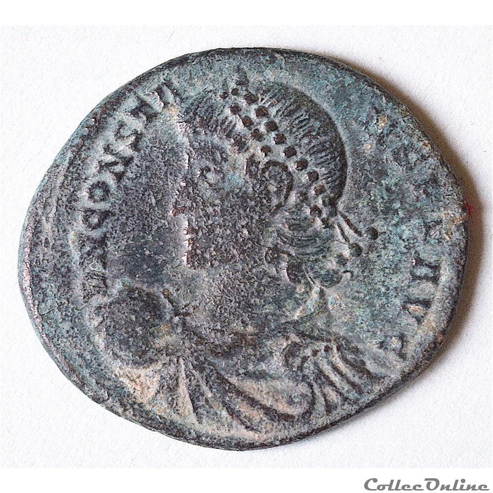CONSTANS Centenionalis Constantinople en 337-350 . RIC VIII 86 monnaie antique romaine constans centenionalis constantinople en 337 350 ric viii 86
