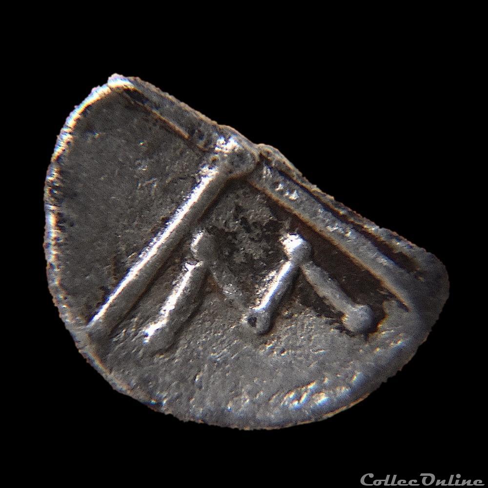 Obole Nemausus au "N" (de 120 à 49 av.J.-C.) "Tête juvénile à gauche" - MA bouletées 2 monnaie antique jc ap gauloise obole nemausus au n de 120 a 49 av j c tete juvenile a gauche ma bouletees